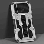 For Huawei Y7p Vanguard Warrior All Inclusive Double-color Shockproof TPU + PC Protective Case with Holder(Silver White)
