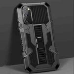 For Samsung Galaxy S20 FE Vanguard Warrior All Inclusive Double-color Shockproof TPU + PC Protective Case with Holder(Black)