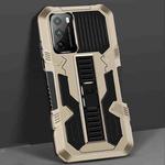 For Xiaomi Poco M3 Vanguard Warrior All Inclusive Double-color Shockproof TPU + PC Protective Case with Holder(Gold)