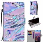 For Huawei P20 Pro Coloured Drawing Cross Texture Horizontal Flip PU Leather Case with Holder & Card Slots & Wallet & Lanyard(Fluorescent Water Texture)