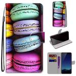 For Huawei P40 Lite E / Y7p Coloured Drawing Cross Texture Horizontal Flip PU Leather Case with Holder & Card Slots & Wallet & Lanyard(Colorful  Cakes)