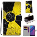 For Huawei Honor 9A Coloured Drawing Cross Texture Horizontal Flip PU Leather Case with Holder & Card Slots & Wallet & Lanyard(Yellow Black Logo)