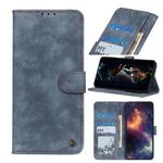 For Motorola Moto E7 (2020) Antelope Texture Magnetic Buckle Horizontal Flip PU Leather Case with Card Slots & Wallet & Holder(Blue)