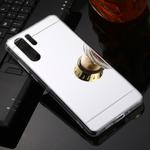 For Huawei P30 Pro TPU + Acrylic Luxury Plating Mirror Phone Case Cover(Silver)