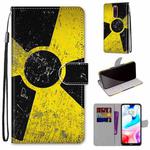 For Xiaomi Redmi 8 Coloured Drawing Cross Texture Horizontal Flip PU Leather Case with Holder & Card Slots & Wallet & Lanyard(Yellow Black Logo)