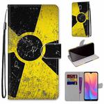 For Xiaomi Redmi 8A Coloured Drawing Cross Texture Horizontal Flip PU Leather Case with Holder & Card Slots & Wallet & Lanyard(Yellow Black Logo)