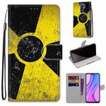 For Xiaomi Redmi 9 Coloured Drawing Cross Texture Horizontal Flip PU Leather Case with Holder & Card Slots & Wallet & Lanyard(Yellow Black Logo)