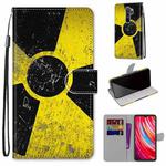 For Xiaomi Redmi Note 8 Pro Coloured Drawing Cross Texture Horizontal Flip PU Leather Case with Holder & Card Slots & Wallet & Lanyard(Yellow Black Logo)