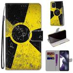 For Xiaomi Mi 10 Lite Coloured Drawing Cross Texture Horizontal Flip PU Leather Case with Holder & Card Slots & Wallet & Lanyard(Yellow Black Logo)