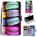 For Xiaomi Mi 10 Pro 5G Coloured Drawing Cross Texture Horizontal Flip PU Leather Case with Holder & Card Slots & Wallet & Lanyard(Colorful Cakes)