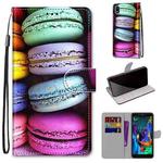 For LG K20 (2019) Coloured Drawing Cross Texture Horizontal Flip PU Leather Case with Holder & Card Slots & Wallet & Lanyard(Colorful Cakes)