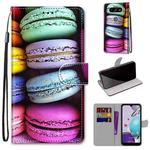 For LG Aristo 5 / K31 Coloured Drawing Cross Texture Horizontal Flip PU Leather Case with Holder & Card Slots & Wallet & Lanyard(Colorful Cakes)