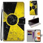 For LG K61 Coloured Drawing Cross Texture Horizontal Flip PU Leather Case with Holder & Card Slots & Wallet & Lanyard(Yellow Black Logo)