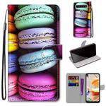For LG K61 Coloured Drawing Cross Texture Horizontal Flip PU Leather Case with Holder & Card Slots & Wallet & Lanyard(Colorful Cakes)