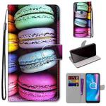 For Alcatel 1S (2020) / 3L (2020) Coloured Drawing Cross Texture Horizontal Flip PU Leather Case with Holder & Card Slots & Wallet & Lanyard(Colorful Cakes)