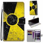 For ZTE Blade A6 / A6 Lite Coloured Drawing Cross Texture Horizontal Flip PU Leather Case with Holder & Card Slots & Wallet & Lanyard(Yellow Black Logo)