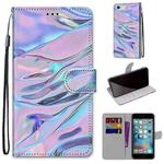 Coloured Drawing Cross Texture Horizontal Flip PU Leather Case with Holder & Card Slots & Wallet & Lanyard For iPhone 6 / 6s(Fluorescent Water Texture)