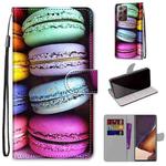 For Samsung Galaxy Note20 Ultra Coloured Drawing Cross Texture Horizontal Flip PU Leather Case with Holder & Card Slots & Wallet & Lanyard(Colorful Layer Cake)