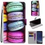 For Samsung Galaxy S8 Coloured Drawing Cross Texture Horizontal Flip PU Leather Case with Holder & Card Slots & Wallet & Lanyard(Colorful Layer Cake)