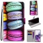 For Samsung Galaxy S21+ 5G Coloured Drawing Cross Texture Horizontal Flip PU Leather Case with Holder & Card Slots & Wallet & Lanyard(Colorful Layer Cake)