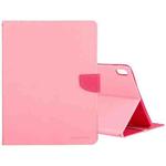 GOOSPERY FANCY DIARY Horizontal Flip PU Leather Case with Holder & Card Slots & Wallet For iPad Air (2020)(Pink)