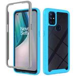 For OnePlus Nord N10 5G Starry Sky Solid Color Series Shockproof PC + TPU Protective Case(Baby Blue)