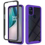 For OnePlus Nord N10 5G Starry Sky Solid Color Series Shockproof PC + TPU Protective Case(Purple)