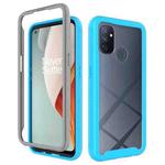 For OnePlus Nord N100 Starry Sky Solid Color Series Shockproof PC + TPU Protective Case(Baby Blue)
