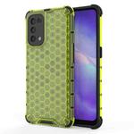 For Oppo Reno5 5G Shockproof Honeycomb PC + TPU Case(Green)