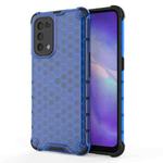 For Oppo Reno5 5G Shockproof Honeycomb PC + TPU Case(Blue)
