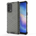 For Oppo Reno5 Pro 5G Shockproof Honeycomb PC + TPU Case(Black)