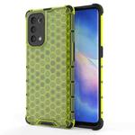 For Oppo Reno5 Pro 5G Shockproof Honeycomb PC + TPU Case(Green)