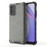 For Xiaomi Redmi Note 9 4G Shockproof Honeycomb PC + TPU Case(Black)