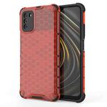 For Xiaomi Poco M3 Shockproof Honeycomb PC + TPU Case(Red)