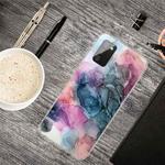 For Samsung Galaxy A02s (US Version) Marble Shockproof  TPU Protective Case(Abstract Multicolor)