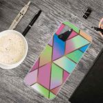 For Samsung Galaxy A02s (US Version) Marble Shockproof  TPU Protective Case(Rhombus Gradient)