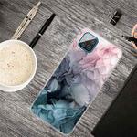 For Samsung Galaxy A12 Marble Shockproof  TPU Protective Case(Abstract Light Pink)