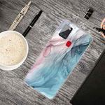 For Samsung Galaxy A21s Marble Shockproof  TPU Protective Case(Abstract Gray)