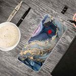 For Samsung Galaxy A21s Marble Shockproof  TPU Protective Case(Abstract Gold)