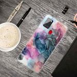 For Samsung Galaxy A21s Marble Shockproof  TPU Protective Case(Abstract Multicolor)