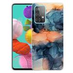 For Samsung Galaxy A32 5G Marble Shockproof  TPU Protective Case(Abstract Blue)
