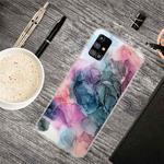 For Samsung Galaxy M31s Marble Shockproof  TPU Protective Case(Abstract Multicolor)