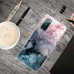 For Samsung Galaxy S20 FE Marble Shockproof  TPU Protective Case(Abstract Light Pink)