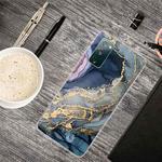 For Samsung Galaxy S20 FE Marble Shockproof  TPU Protective Case(Abstract Gold)