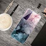 For Samsung Galaxy S21 5G Marble Shockproof TPU Protective Case(Abstract Light Pink)