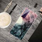 For Samsung Galaxy S21 5G Marble Shockproof TPU Protective Case(Abstract Black)