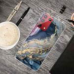For Samsung Galaxy S21 Ultra 5G Marble Shockproof TPU Protective Case(Abstract Gold)