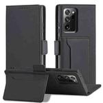 For Samsung Galaxy Note20  Strong Magnetism Liquid Feel Horizontal Flip Leather Case with Holder & Card Slots & Wallet(Black)