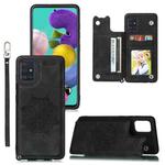 For Samsung Galaxy A02s (US Version) Mandala Embossed PU + TPU Case with Holder & Card Slots & Photo Frame & Strap(Black)