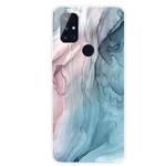 For OnePlus Nord N10 5G Marble Pattern Shockproof  TPU Protective Case(Abstract Gray)